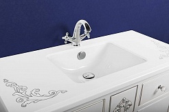 Водолей Мебель для ванной "Версаль 105" белая/серебро – фотография-6